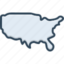 us, america, map, country, united, states, united states of america