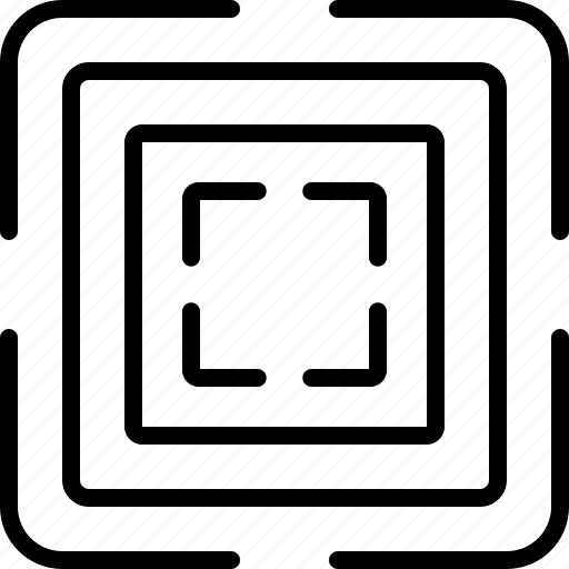 Square, frame, linear, object, shape, geometry, mathematics shape icon - Download on Iconfinder