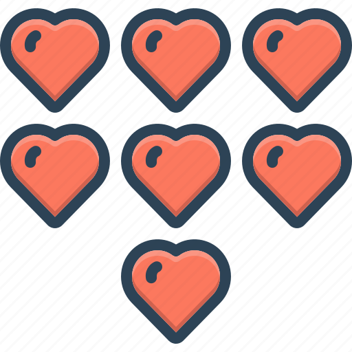 Seven, infographic, heart, valentine, cardiology icon - Download on Iconfinder