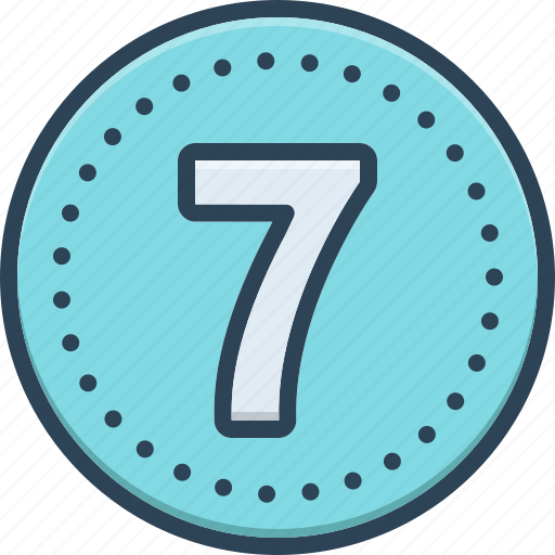 Seven, numerical, number, digit, mathematical, letter, count icon - Download on Iconfinder