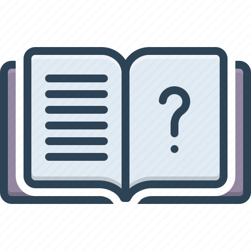 What, why, who, whatever, question, book, knowledge icon - Download on Iconfinder