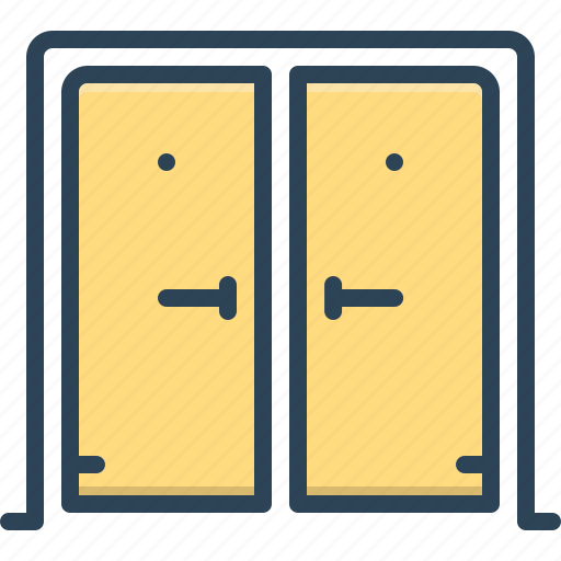 Doors, gate, doorway, gateway, portal, threshold icon - Download on Iconfinder