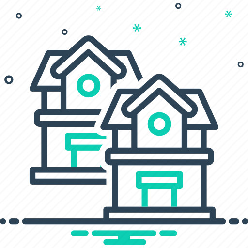 Houses, mansion, habitation, residence, apartment, cottage, real estate icon - Download on Iconfinder