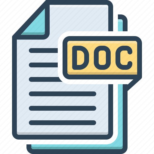 Doc, document, file, folder, paper, fileformat icon - Download on Iconfinder