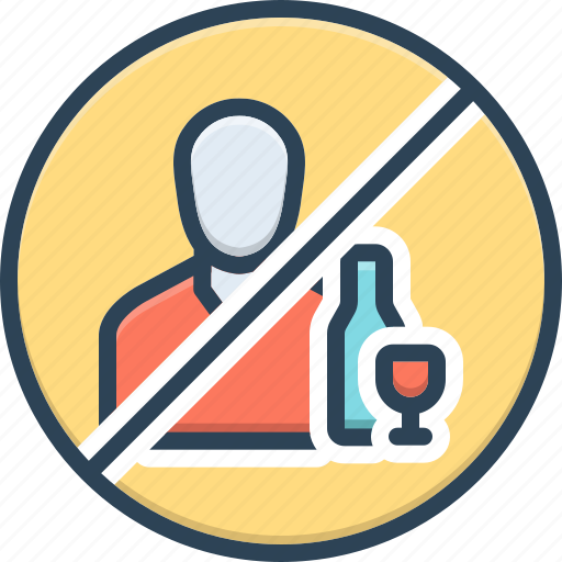 Avoiding, inhibit, intercept, alcoholic, forbidden, disallowed, no alcohol icon - Download on Iconfinder