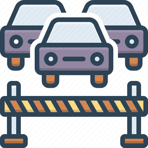 Block, stop, traffic, road, attention, barrier, transport icon - Download on Iconfinder
