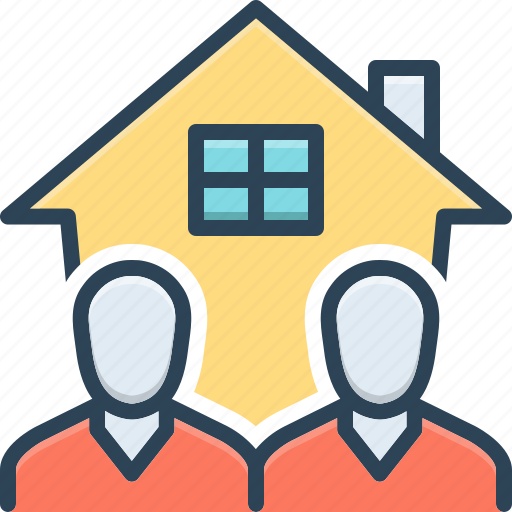 Roommate, lodger, resident, roomer, room, sharing, house icon - Download on Iconfinder