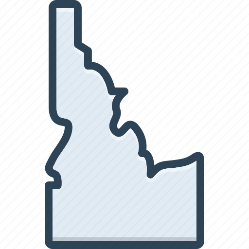 Idaho, america, map, state, border, cartography, contour icon - Download on Iconfinder