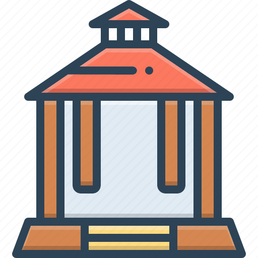 Pavilion, canopy, arbor, booth, tent, gazebo, patio icon - Download on Iconfinder