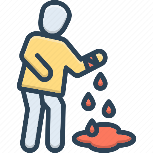 Bleeding, injury, wound, accident, hurt, bandage, blood loss icon - Download on Iconfinder