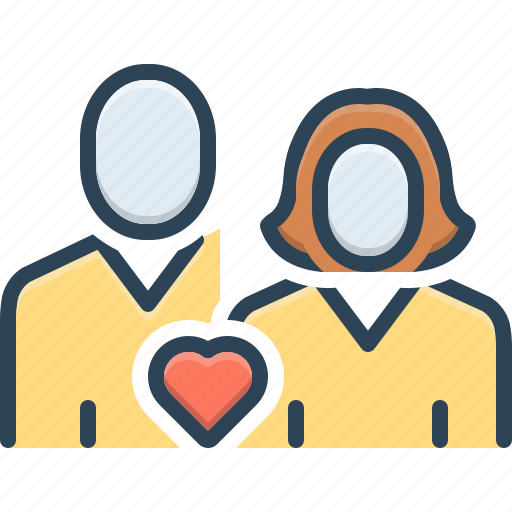 Couple, spouse, romance, engaged, lovers, relationship, pair icon - Download on Iconfinder