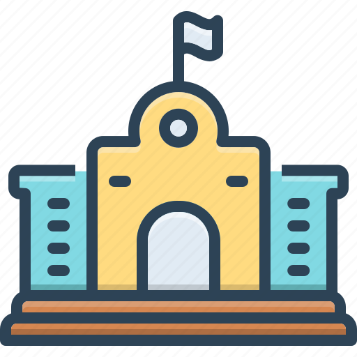 Municipal, civil, embassy, mayor, council, hall, building icon - Download on Iconfinder