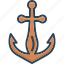 anchor, pendulum, marine, naval, nautical, secure, security, navigation, compass 