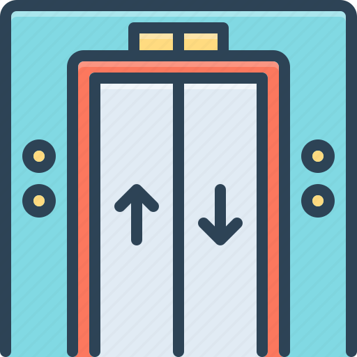 Lift, building, doorway, elevator, entrance, gate icon - Download on Iconfinder