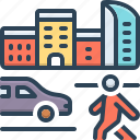 mobility, auto, transport, app, location, building, hotel, person