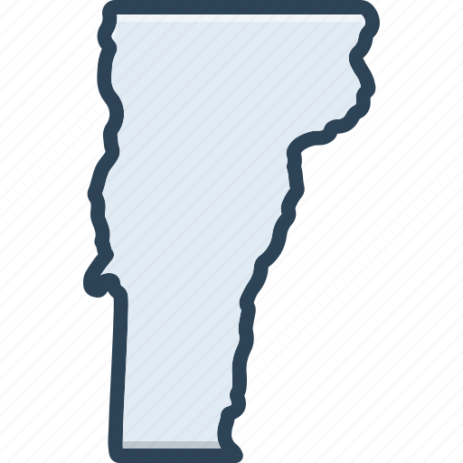 Vermont, map, country, border, contour, location icon - Download on Iconfinder