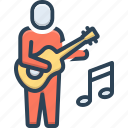 musician, player, performer, accompanist, composer, melodist, guitar, artist