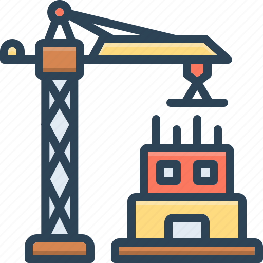 Construction, building, making, stablishment, crane, development icon - Download on Iconfinder