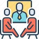 sessions, conference, discussion, hearing, period, assembly, interview, businessman