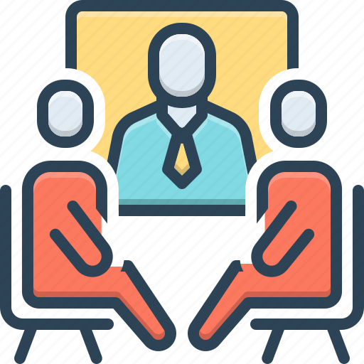 Sessions, conference, discussion, hearing, period, assembly, interview icon - Download on Iconfinder