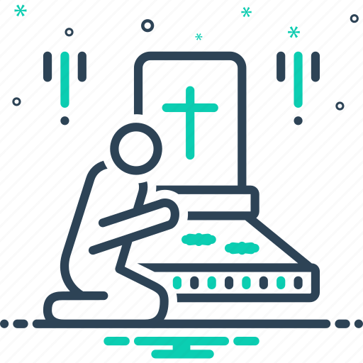 Bereaved, cemetery, churchyard, funeral, graveyard, mausoleum, necropolis icon - Download on Iconfinder