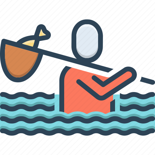 Fisher, fisherman, trawler, piscatorial, fish, pond, hook icon - Download on Iconfinder