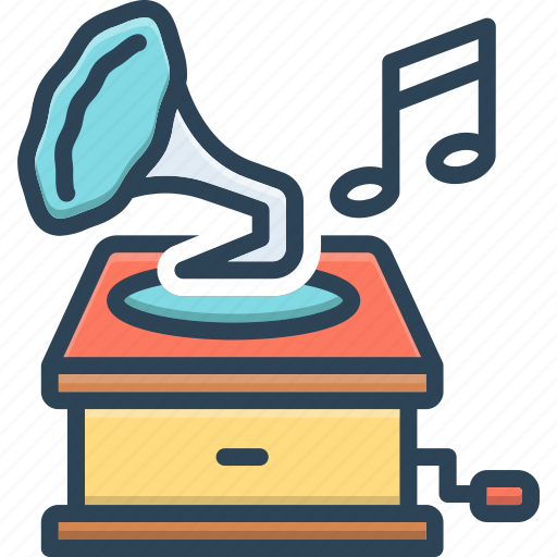 Antique, gramophone, music, instrument, record, classic, vintage icon - Download on Iconfinder