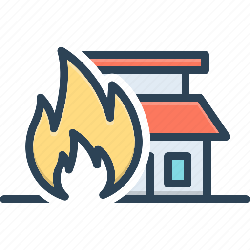 Burn, blaze, accident, house, burning, disaster, fire icon - Download on Iconfinder