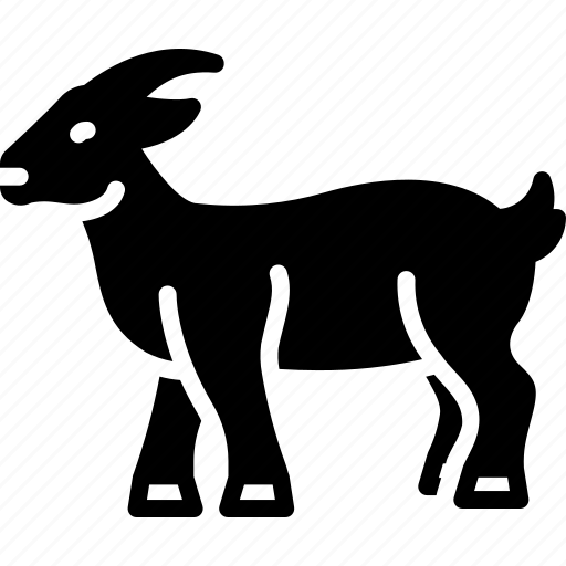 Goat, animal, domestic, hooves, horn, livestock, cattle icon - Download on Iconfinder