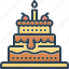 cakes, birthday, bakery, candle, celebration, cream, delicious 