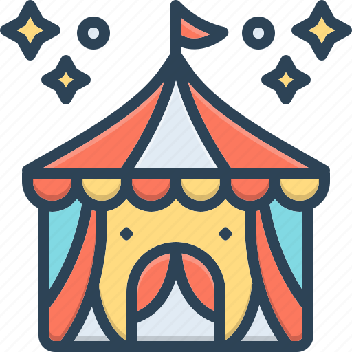 Circus, festival, spectacle, carnival, amusement, marquee, entertainment icon - Download on Iconfinder