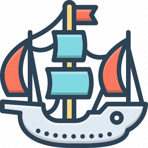 Columbus, christopher, discovery, caravel, historical, maria, nautical icon - Download on Iconfinder