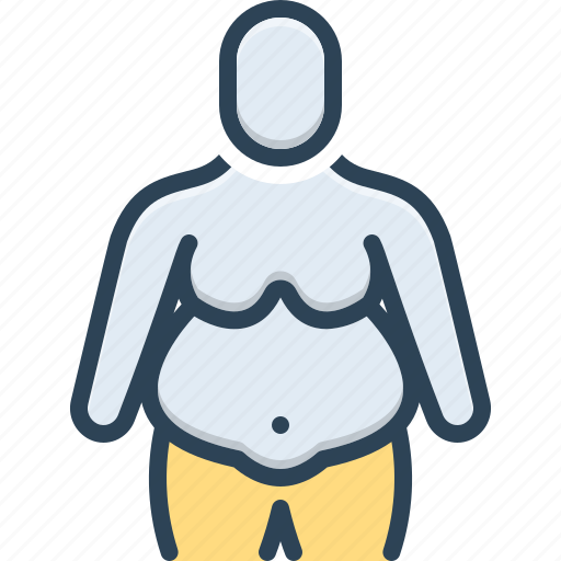 Thick, fat, voluminous, massive, adiposity, obese, overweight icon - Download on Iconfinder