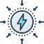 impacts, effect, bolt, flash, voltage, thunder, electricity 