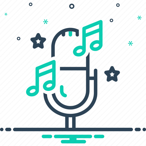 Singing, music, sound, tune, mike, microphone, karaoke icon - Download on Iconfinder