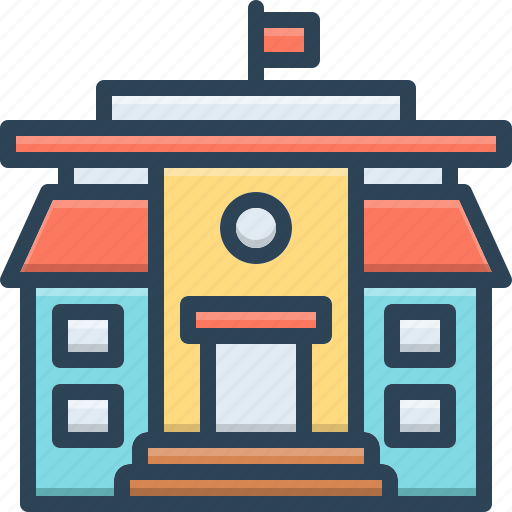 Elementary, easy, school, academy, first, primary, house icon - Download on Iconfinder