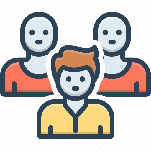 Individually, single, seriatim, candidate, crowd, population, one by one icon - Download on Iconfinder