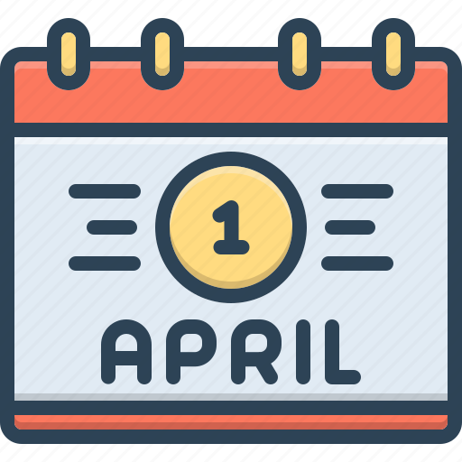 April, calendar, date, number, week, month, diary icon - Download on Iconfinder