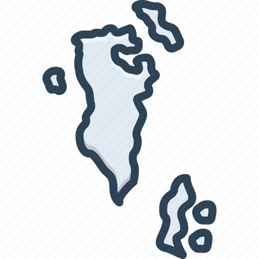 Bahrain, border, nation, region, map, country icon - Download on Iconfinder