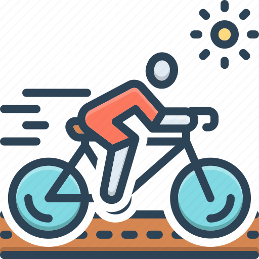 Cycling, round, rotating, wheel, bicycle, push, fitness icon - Download on Iconfinder