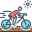 cycling, round, rotating, wheel, bicycle, push, fitness 