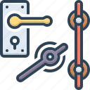 handles, maintain, security, knocker, keyhole, latch, door knob