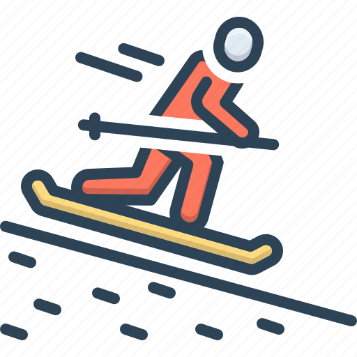 Skiing, sliding, snowboarding, activity, runner, jumper, ski jump icon - Download on Iconfinder