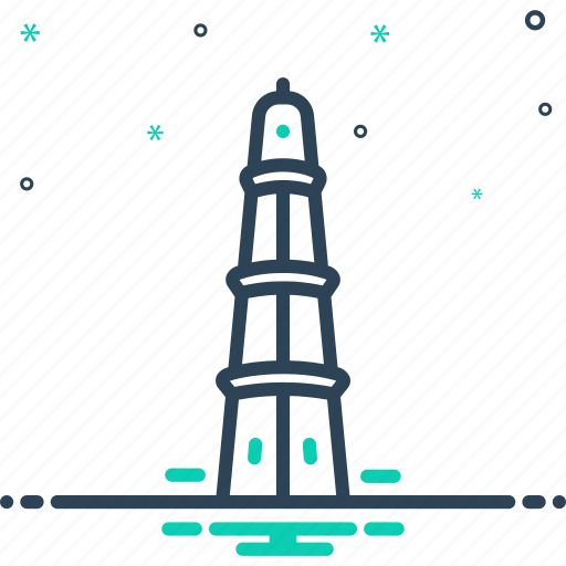 Heritage, inheritance, heirloom, patrimony, building, historical place, qutub minar icon - Download on Iconfinder