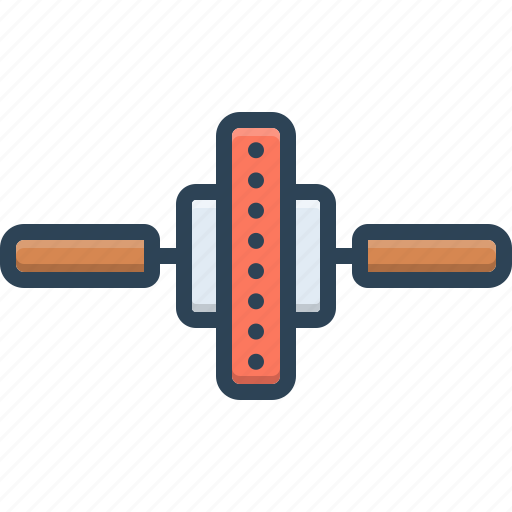 Fitted, shaped, connected, heavy, straight, exercise machine, fitness machine icon - Download on Iconfinder