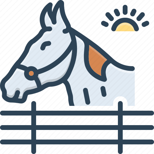 Stud, horse, vertical, long, shorts, stabling, horse head icon - Download on Iconfinder