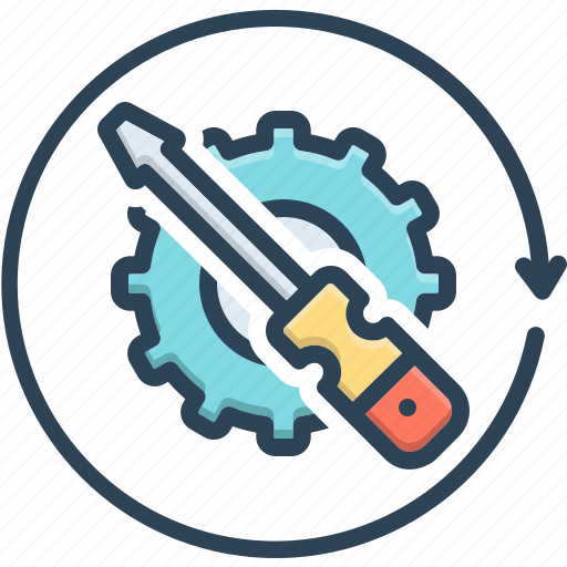 Maintain, clockwise, support, cog, maintenance, toolkit, repair icon - Download on Iconfinder