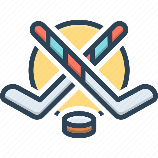 League, hockey, sticks, sport, game, tournament, puck icon - Download on Iconfinder