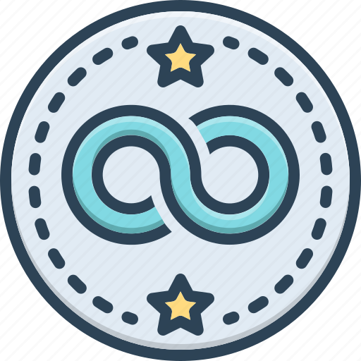 Unlimited, limitless, continuous, infinite, endless, eternity, never ending icon - Download on Iconfinder