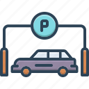 parking, garage, placeholder, haunt, car, transport, roadsign
